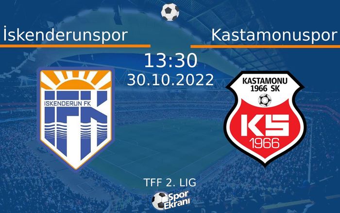 30 Ekim 2022 İskenderunspor vs Kastamonuspor maçı Hangi Kanalda Saat Kaçta Yayınlanacak? 30 Ekim 2022 İskenderunspor vs Kastamonuspor maçı Hangi Kanalda Saat Kaçta Yayınlanacak?
