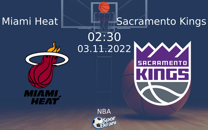 03 Kasım 2022 Miami Heat vs Sacramento Kings maçı Hangi Kanalda Saat Kaçta Yayınlanacak? 03 Kasım 2022 Miami Heat vs Sacramento Kings maçı Hangi Kanalda Saat Kaçta Yayınlanacak?