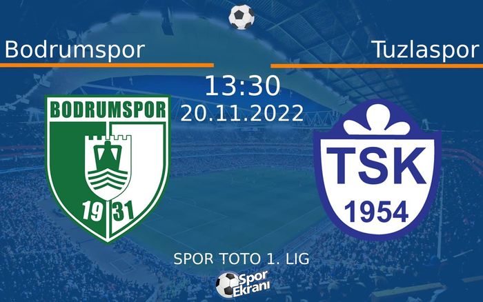 20 Kasım 2022 Bodrumspor vs Tuzlaspor maçı Hangi Kanalda Saat Kaçta Yayınlanacak? 20 Kasım 2022 Bodrumspor vs Tuzlaspor maçı Hangi Kanalda Saat Kaçta Yayınlanacak?