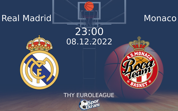 08 Aralık 2022 Real Madrid vs Monaco maçı Hangi Kanalda Saat Kaçta Yayınlanacak? 08 Aralık 2022 Real Madrid vs Monaco maçı Hangi Kanalda Saat Kaçta Yayınlanacak?