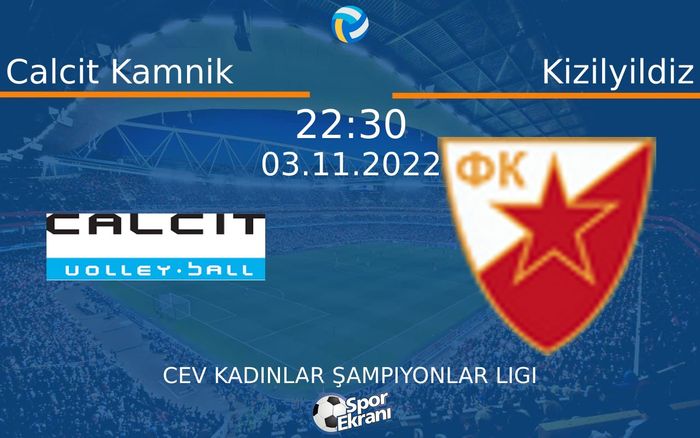 03 Kasım 2022 Calcit Kamnik vs Kizilyildiz maçı Hangi Kanalda Saat Kaçta Yayınlanacak? 03 Kasım 2022 Calcit Kamnik vs Kizilyildiz maçı Hangi Kanalda Saat Kaçta Yayınlanacak?