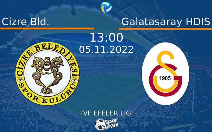 05 Kasım 2022 Cizre Bld. vs Galatasaray HDIS maçı Hangi Kanalda Saat Kaçta Yayınlanacak? 05 Kasım 2022 Cizre Bld. vs Galatasaray HDIS maçı Hangi Kanalda Saat Kaçta Yayınlanacak?