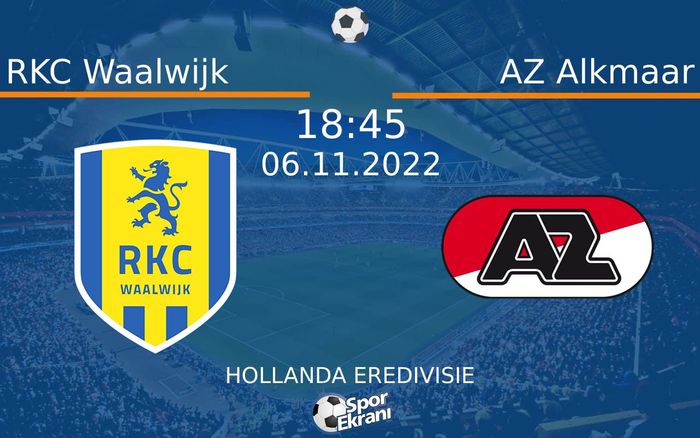 06 Kasım 2022 RKC Waalwijk vs AZ Alkmaar maçı Hangi Kanalda Saat Kaçta Yayınlanacak? 06 Kasım 2022 RKC Waalwijk vs AZ Alkmaar maçı Hangi Kanalda Saat Kaçta Yayınlanacak?