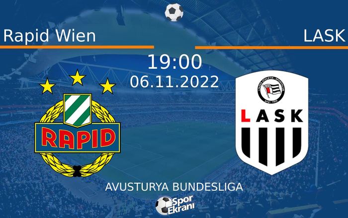 06 Kasım 2022 Rapid Wien vs LASK maçı Hangi Kanalda Saat Kaçta Yayınlanacak? 06 Kasım 2022 Rapid Wien vs LASK maçı Hangi Kanalda Saat Kaçta Yayınlanacak?