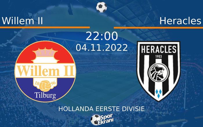 04 Kasım 2022 Willem II vs Heracles maçı Hangi Kanalda Saat Kaçta Yayınlanacak? 04 Kasım 2022 Willem II vs Heracles maçı Hangi Kanalda Saat Kaçta Yayınlanacak?