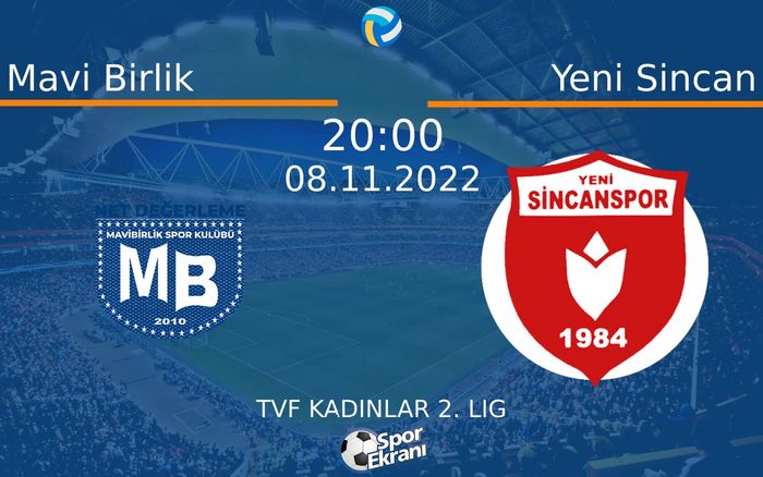 08 Kasım 2022 Mavi Birlik vs Yeni Sincan maçı Hangi Kanalda Saat Kaçta Yayınlanacak? 08 Kasım 2022 Mavi Birlik vs Yeni Sincan maçı Hangi Kanalda Saat Kaçta Yayınlanacak?