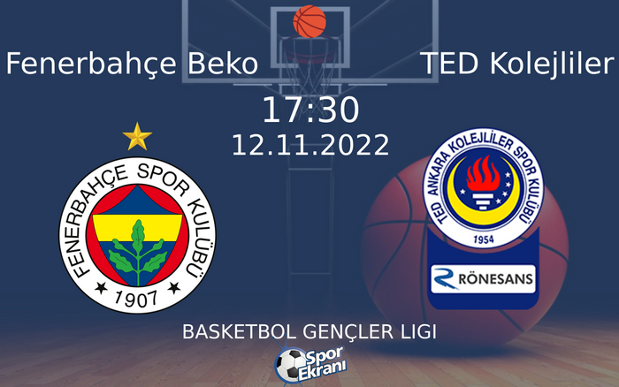 12 Kasım 2022 Fenerbahçe Beko vs TED Kolejliler maçı Hangi Kanalda Saat Kaçta Yayınlanacak? 12 Kasım 2022 Fenerbahçe Beko vs TED Kolejliler maçı Hangi Kanalda Saat Kaçta Yayınlanacak?