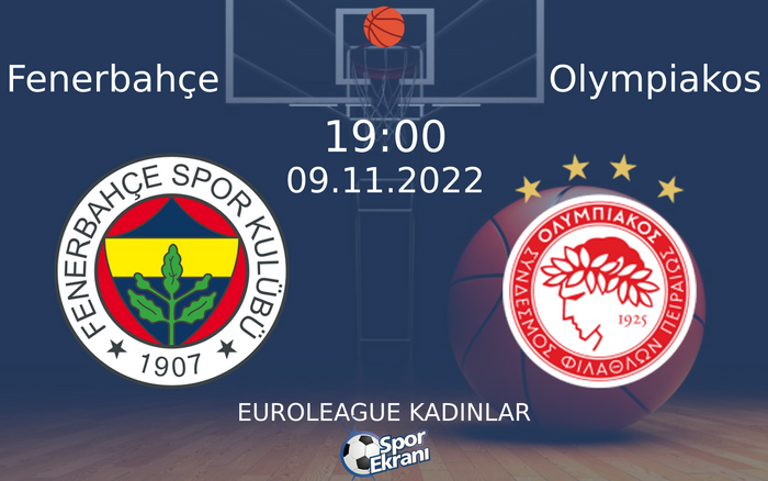 09 Kasım 2022 Fenerbahçe vs Olympiakos maçı Hangi Kanalda Saat Kaçta Yayınlanacak? 09 Kasım 2022 Fenerbahçe vs Olympiakos maçı Hangi Kanalda Saat Kaçta Yayınlanacak?