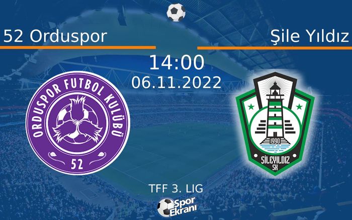 06 Kasım 2022 52 Orduspor vs Şile Yıldız maçı Hangi Kanalda Saat Kaçta Yayınlanacak? 06 Kasım 2022 52 Orduspor vs Şile Yıldız maçı Hangi Kanalda Saat Kaçta Yayınlanacak?