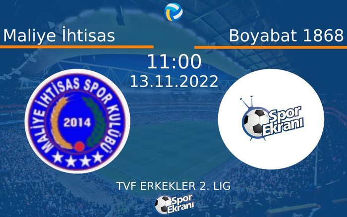 13 Kasım 2022 Maliye İhtisas vs Boyabat 1868 maçı Hangi Kanalda Saat Kaçta Yayınlanacak? 13 Kasım 2022 Maliye İhtisas vs Boyabat 1868 maçı Hangi Kanalda Saat Kaçta Yayınlanacak?