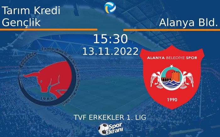 13 Kasım 2022 Tarım Kredi Gençlik vs Alanya Bld. maçı Hangi Kanalda Saat Kaçta Yayınlanacak? 13 Kasım 2022 Tarım Kredi Gençlik vs Alanya Bld. maçı Hangi Kanalda Saat Kaçta Yayınlanacak?