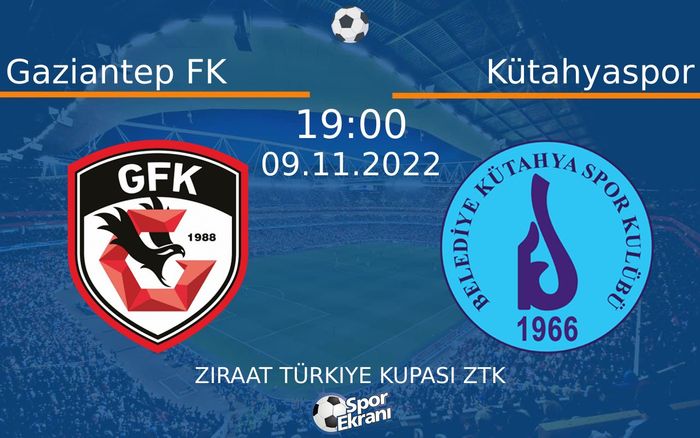 09 Kasım 2022 Gaziantep FK vs Kütahyaspor maçı Hangi Kanalda Saat Kaçta Yayınlanacak? 09 Kasım 2022 Gaziantep FK vs Kütahyaspor maçı Hangi Kanalda Saat Kaçta Yayınlanacak?