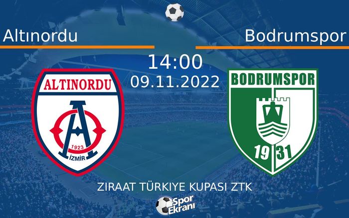09 Kasım 2022 Altınordu vs Bodrumspor maçı Hangi Kanalda Saat Kaçta Yayınlanacak? 09 Kasım 2022 Altınordu vs Bodrumspor maçı Hangi Kanalda Saat Kaçta Yayınlanacak?