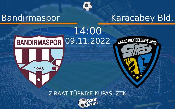 09 Kasım 2022 Bandırmaspor vs Karacabey Bld. maçı Hangi Kanalda Saat Kaçta Yayınlanacak? 09 Kasım 2022 Bandırmaspor vs Karacabey Bld. maçı Hangi Kanalda Saat Kaçta Yayınlanacak?