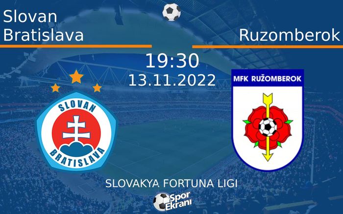 13 Kasım 2022 Slovan Bratislava vs Ruzomberok maçı Hangi Kanalda Saat Kaçta Yayınlanacak? 13 Kasım 2022 Slovan Bratislava vs Ruzomberok maçı Hangi Kanalda Saat Kaçta Yayınlanacak?