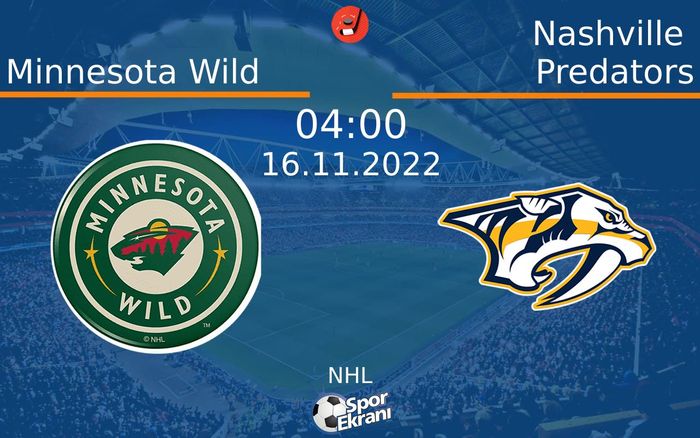 16 Kasım 2022 Minnesota Wild vs Nashville Predators maçı Hangi Kanalda Saat Kaçta Yayınlanacak? 16 Kasım 2022 Minnesota Wild vs Nashville Predators maçı Hangi Kanalda Saat Kaçta Yayınlanacak?