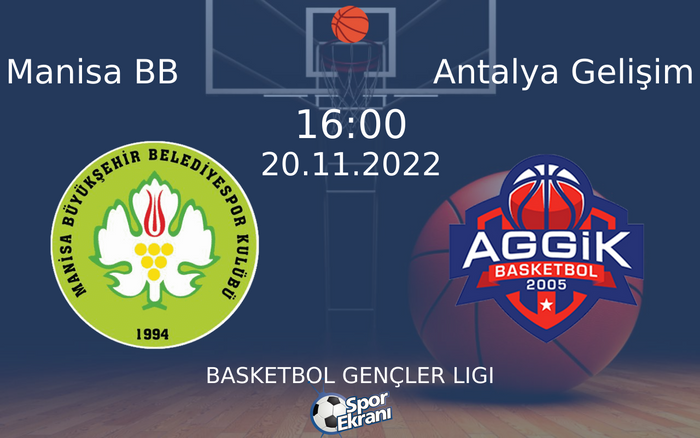 20 Kasım 2022 Manisa BB vs Antalya Gelişim maçı Hangi Kanalda Saat Kaçta Yayınlanacak? 20 Kasım 2022 Manisa BB vs Antalya Gelişim maçı Hangi Kanalda Saat Kaçta Yayınlanacak?