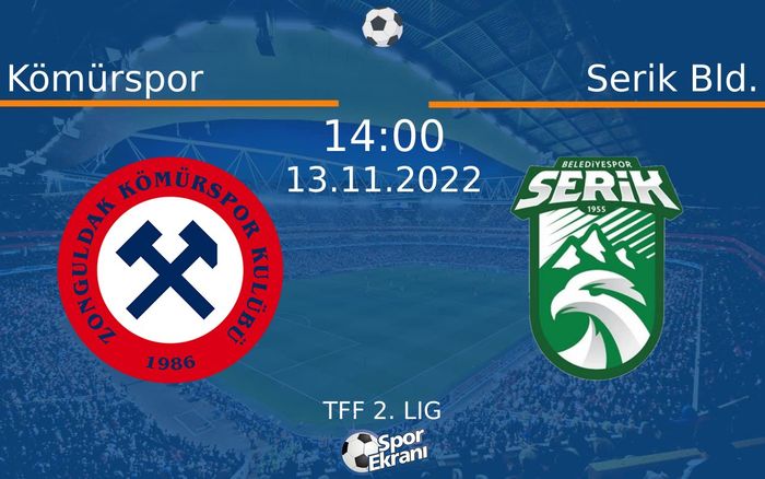 13 Kasım 2022 Kömürspor vs Serik Bld. maçı Hangi Kanalda Saat Kaçta Yayınlanacak? 13 Kasım 2022 Kömürspor vs Serik Bld. maçı Hangi Kanalda Saat Kaçta Yayınlanacak?