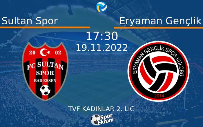 19 Kasım 2022 Sultan Spor vs Eryaman Gençlik maçı Hangi Kanalda Saat Kaçta Yayınlanacak? 19 Kasım 2022 Sultan Spor vs Eryaman Gençlik maçı Hangi Kanalda Saat Kaçta Yayınlanacak?