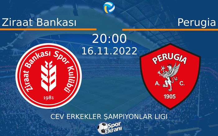 16 Kasım 2022 Ziraat Bankası vs Perugia maçı Hangi Kanalda Saat Kaçta Yayınlanacak? 16 Kasım 2022 Ziraat Bankası vs Perugia maçı Hangi Kanalda Saat Kaçta Yayınlanacak?