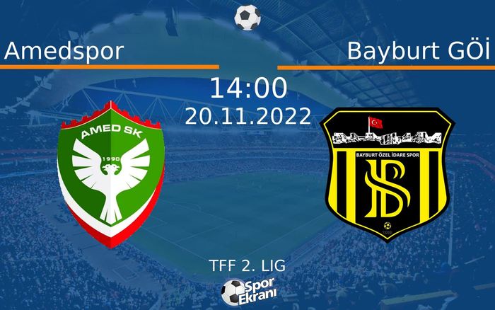 20 Kasım 2022 Amedspor vs Bayburt GÖİ maçı Hangi Kanalda Saat Kaçta Yayınlanacak? 20 Kasım 2022 Amedspor vs Bayburt GÖİ maçı Hangi Kanalda Saat Kaçta Yayınlanacak?