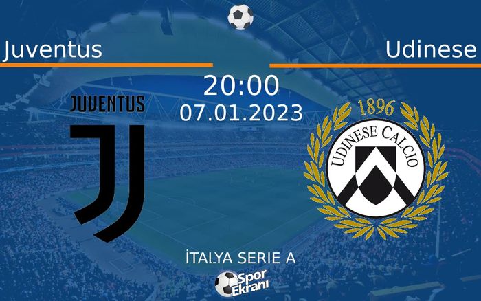 07 Ocak 2023 Juventus vs Udinese maçı Hangi Kanalda Saat Kaçta Yayınlanacak? 07 Ocak 2023 Juventus vs Udinese maçı Hangi Kanalda Saat Kaçta Yayınlanacak?