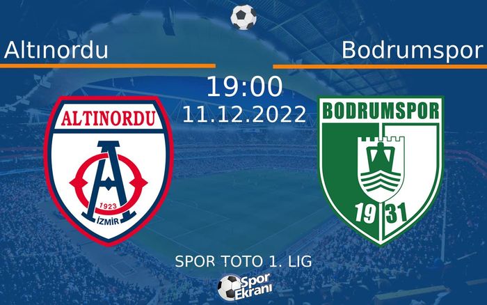 11 Aralık 2022 Altınordu vs Bodrumspor maçı Hangi Kanalda Saat Kaçta Yayınlanacak? 11 Aralık 2022 Altınordu vs Bodrumspor maçı Hangi Kanalda Saat Kaçta Yayınlanacak?