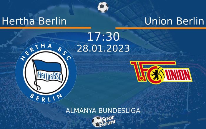 28 Ocak 2023 Hertha Berlin vs Union Berlin maçı Hangi Kanalda Saat Kaçta Yayınlanacak? 28 Ocak 2023 Hertha Berlin vs Union Berlin maçı Hangi Kanalda Saat Kaçta Yayınlanacak?