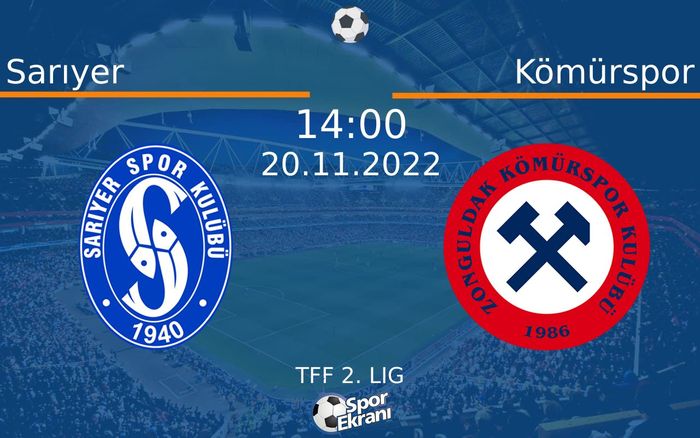 20 Kasım 2022 Sarıyer vs Kömürspor maçı Hangi Kanalda Saat Kaçta Yayınlanacak? 20 Kasım 2022 Sarıyer vs Kömürspor maçı Hangi Kanalda Saat Kaçta Yayınlanacak?
