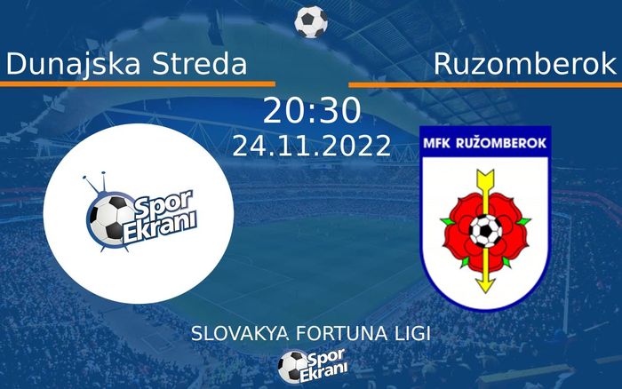24 Kasım 2022 Dunajska Streda vs Ruzomberok maçı Hangi Kanalda Saat Kaçta Yayınlanacak? 24 Kasım 2022 Dunajska Streda vs Ruzomberok maçı Hangi Kanalda Saat Kaçta Yayınlanacak?
