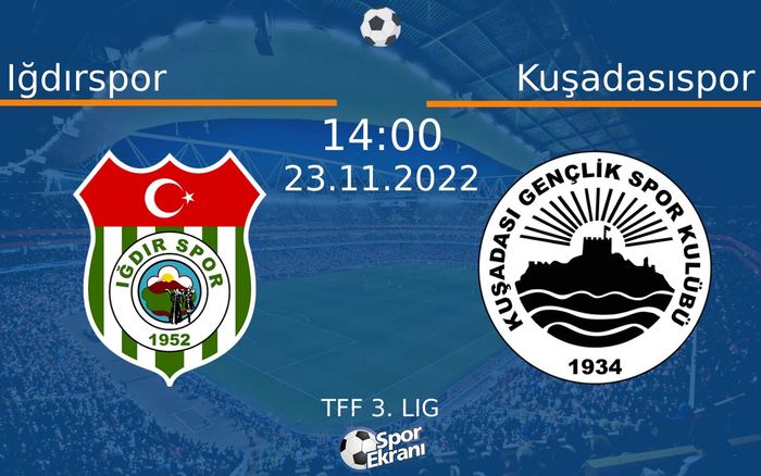 23 Kasım 2022 Iğdırspor vs Kuşadasıspor maçı Hangi Kanalda Saat Kaçta Yayınlanacak? 23 Kasım 2022 Iğdırspor vs Kuşadasıspor maçı Hangi Kanalda Saat Kaçta Yayınlanacak?