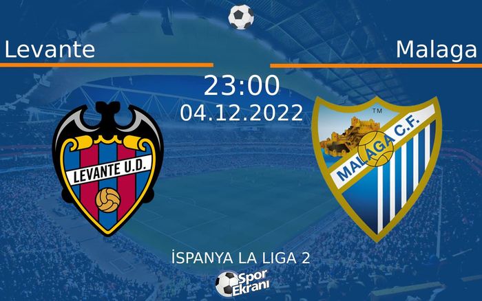 04 Aralık 2022 Levante vs Malaga maçı Hangi Kanalda Saat Kaçta Yayınlanacak? 04 Aralık 2022 Levante vs Malaga maçı Hangi Kanalda Saat Kaçta Yayınlanacak?