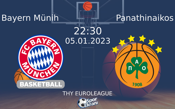 05 Ocak 2023 Bayern Münih vs Panathinaikos maçı Hangi Kanalda Saat Kaçta Yayınlanacak? 05 Ocak 2023 Bayern Münih vs Panathinaikos maçı Hangi Kanalda Saat Kaçta Yayınlanacak?