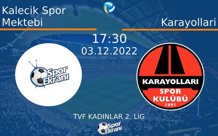 03 Aralık 2022 Kalecik Spor Mektebi vs Karayollari maçı Hangi Kanalda Saat Kaçta Yayınlanacak? 03 Aralık 2022 Kalecik Spor Mektebi vs Karayollari maçı Hangi Kanalda Saat Kaçta Yayınlanacak?
