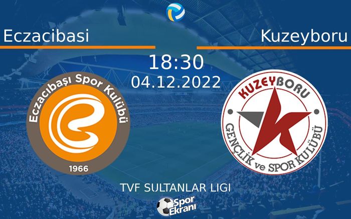 04 Aralık 2022 Eczacibasi vs Kuzeyboru maçı Hangi Kanalda Saat Kaçta Yayınlanacak? 04 Aralık 2022 Eczacibasi vs Kuzeyboru maçı Hangi Kanalda Saat Kaçta Yayınlanacak?