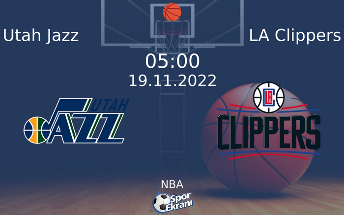 19 Kasım 2022 Utah Jazz vs LA Clippers maçı Hangi Kanalda Saat Kaçta Yayınlanacak? 19 Kasım 2022 Utah Jazz vs LA Clippers maçı Hangi Kanalda Saat Kaçta Yayınlanacak?