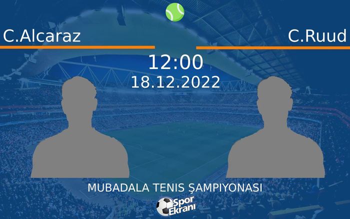 18 Aralık 2022 C.Alcaraz vs C.Ruud maçı Hangi Kanalda Saat Kaçta Yayınlanacak? 18 Aralık 2022 C.Alcaraz vs C.Ruud maçı Hangi Kanalda Saat Kaçta Yayınlanacak?