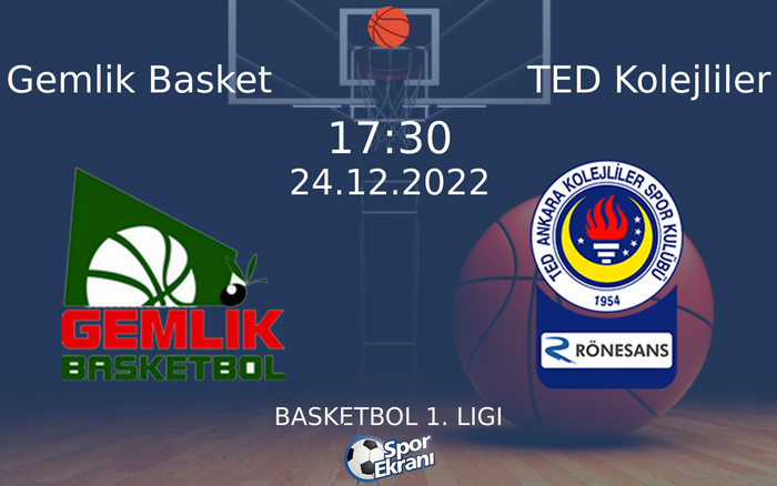 24 Aralık 2022 Gemlik Basket vs TED Kolejliler maçı Hangi Kanalda Saat Kaçta Yayınlanacak? 24 Aralık 2022 Gemlik Basket vs TED Kolejliler maçı Hangi Kanalda Saat Kaçta Yayınlanacak?
