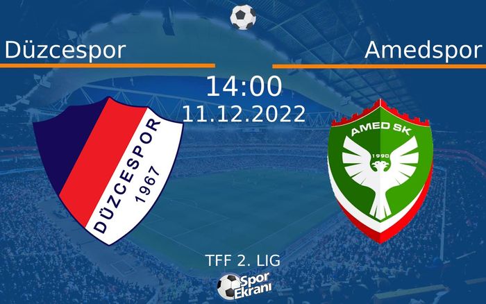 11 Aralık 2022 Düzcespor vs Amedspor maçı Hangi Kanalda Saat Kaçta Yayınlanacak? 11 Aralık 2022 Düzcespor vs Amedspor maçı Hangi Kanalda Saat Kaçta Yayınlanacak?
