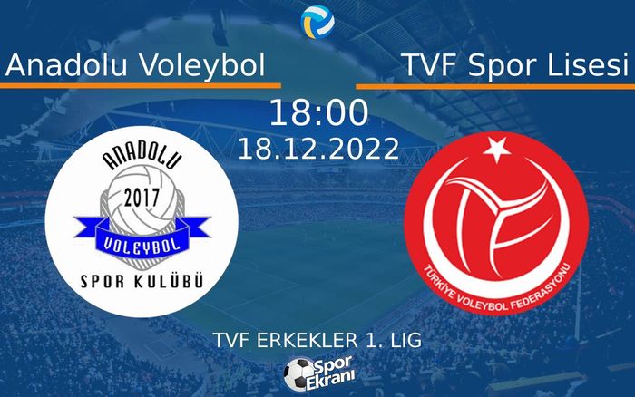 18 Aralık 2022 Anadolu Voleybol vs TVF Spor Lisesi maçı Hangi Kanalda Saat Kaçta Yayınlanacak? 18 Aralık 2022 Anadolu Voleybol vs TVF Spor Lisesi maçı Hangi Kanalda Saat Kaçta Yayınlanacak?