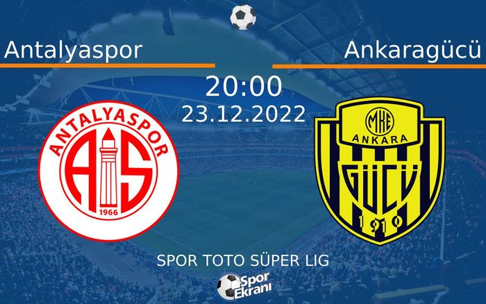 23 Aralık 2022 Antalyaspor vs Ankaragücü maçı Hangi Kanalda Saat Kaçta Yayınlanacak? 23 Aralık 2022 Antalyaspor vs Ankaragücü maçı Hangi Kanalda Saat Kaçta Yayınlanacak?