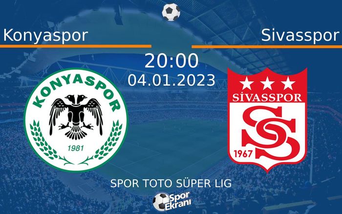 04 Ocak 2023 Konyaspor vs Sivasspor maçı Hangi Kanalda Saat Kaçta Yayınlanacak? 04 Ocak 2023 Konyaspor vs Sivasspor maçı Hangi Kanalda Saat Kaçta Yayınlanacak?