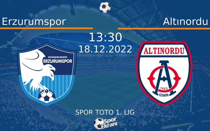 18 Aralık 2022 Erzurumspor vs Altınordu maçı Hangi Kanalda Saat Kaçta Yayınlanacak? 18 Aralık 2022 Erzurumspor vs Altınordu maçı Hangi Kanalda Saat Kaçta Yayınlanacak?