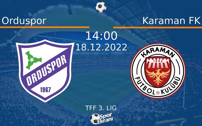 18 Aralık 2022 Orduspor vs Karaman FK maçı Hangi Kanalda Saat Kaçta Yayınlanacak? 18 Aralık 2022 Orduspor vs Karaman FK maçı Hangi Kanalda Saat Kaçta Yayınlanacak?