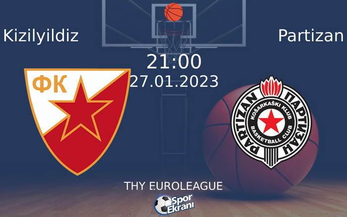 27 Ocak 2023 Kizilyildiz vs Partizan maçı Hangi Kanalda Saat Kaçta Yayınlanacak? 27 Ocak 2023 Kizilyildiz vs Partizan maçı Hangi Kanalda Saat Kaçta Yayınlanacak?
