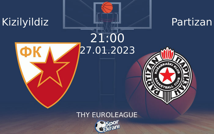 27 Ocak 2023 Kizilyildiz vs Partizan maçı Hangi Kanalda Saat Kaçta Yayınlanacak?