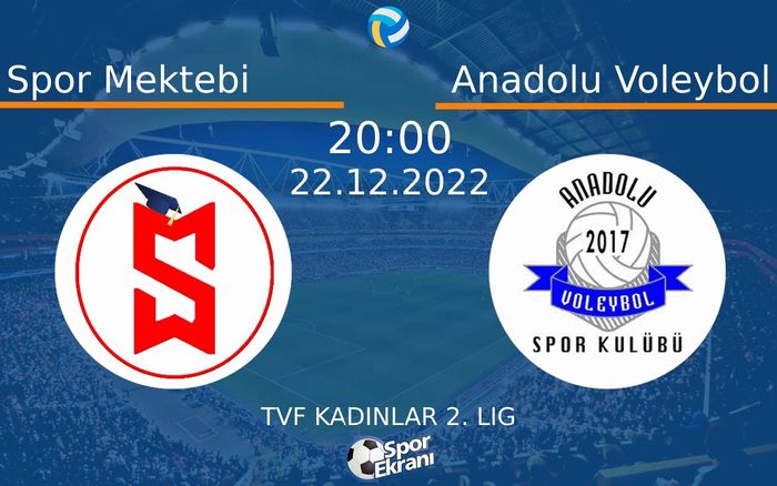 22 Aralık 2022 Spor Mektebi vs Anadolu Voleybol maçı Hangi Kanalda Saat Kaçta Yayınlanacak? 22 Aralık 2022 Spor Mektebi vs Anadolu Voleybol maçı Hangi Kanalda Saat Kaçta Yayınlanacak?