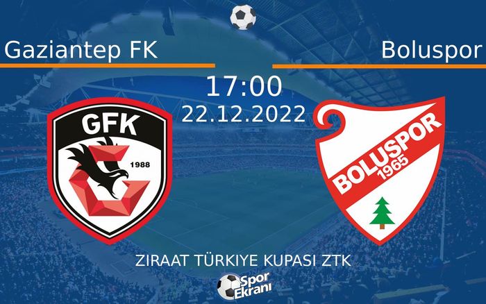 22 Aralık 2022 Gaziantep FK vs Boluspor maçı Hangi Kanalda Saat Kaçta Yayınlanacak? 22 Aralık 2022 Gaziantep FK vs Boluspor maçı Hangi Kanalda Saat Kaçta Yayınlanacak?