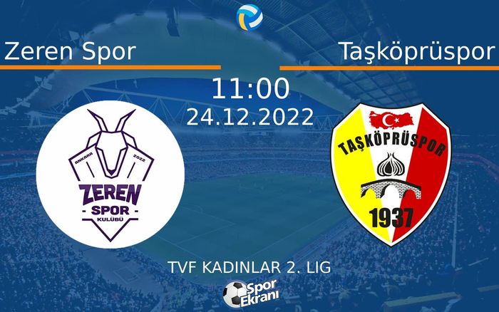 24 Aralık 2022 Zeren Spor vs Taşköprüspor maçı Hangi Kanalda Saat Kaçta Yayınlanacak? 24 Aralık 2022 Zeren Spor vs Taşköprüspor maçı Hangi Kanalda Saat Kaçta Yayınlanacak?