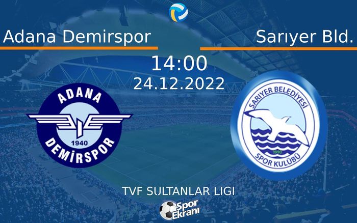 24 Aralık 2022 Adana Demirspor vs Sarıyer Bld. maçı Hangi Kanalda Saat Kaçta Yayınlanacak? 24 Aralık 2022 Adana Demirspor vs Sarıyer Bld. maçı Hangi Kanalda Saat Kaçta Yayınlanacak?